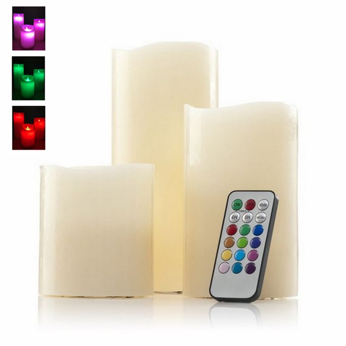 סט שלושה נרות LED – אמטיס